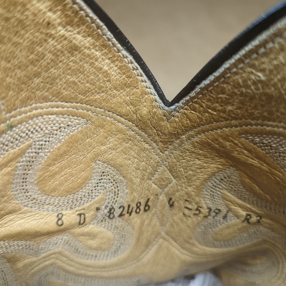 Panhandle Slim Boots men's sz 8D Exotic Genuine Golden Python Snake leather clas - Picture 13 of 13